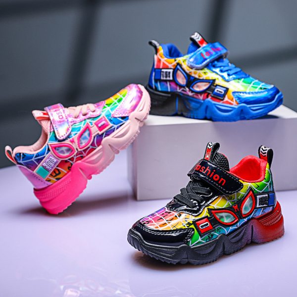 Kids' Unisex Spiderman Sneakers pink