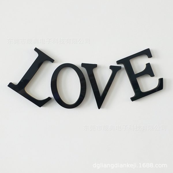 Black Acrylic Letters