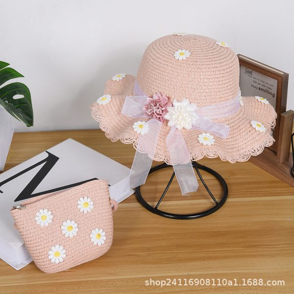 Flower Kids Hat Bag Pink 11/24