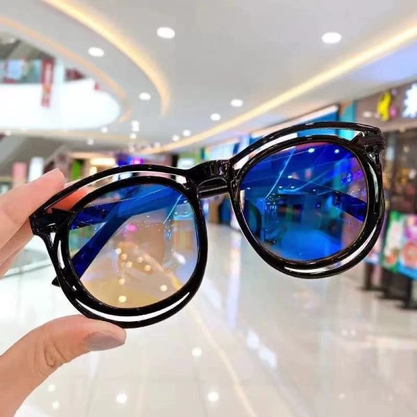Double Black Blue Kids Eyeglass