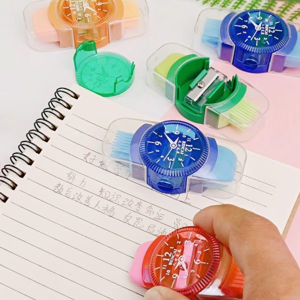 3in1 Watch⌚ Esaser Sharpner and brush