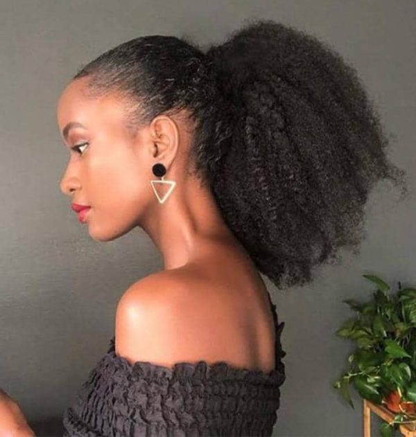 Afro Kinky Ponytail Natural Colour