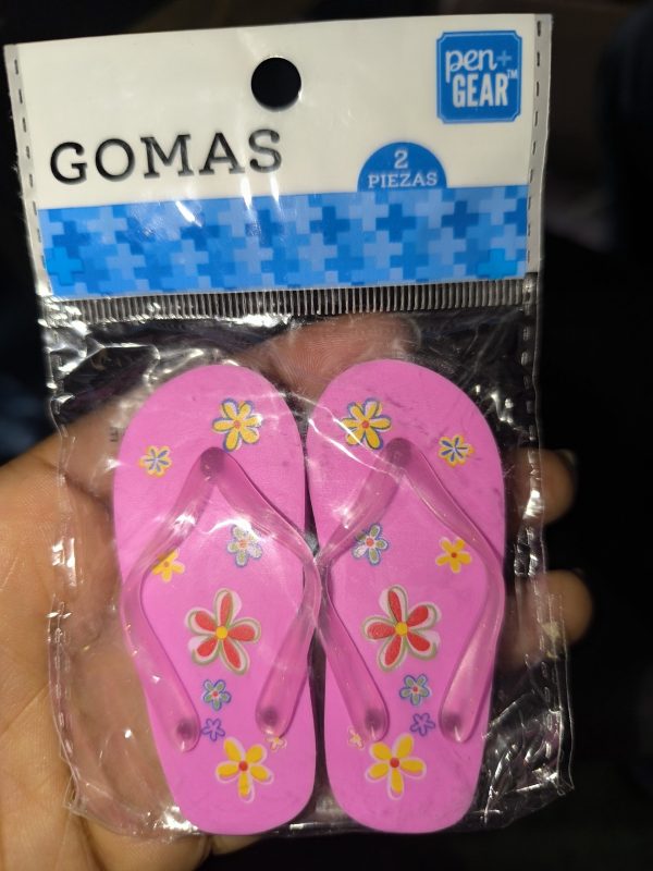 Fancy Slippers Eraser Aug 24