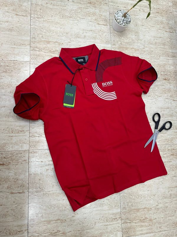 Red Hugo Boss Adult Unisex Polo