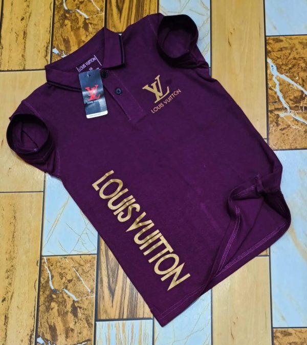 LV Unisex Polo Purple 2yrs