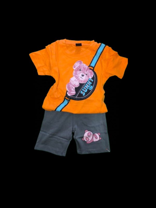 Bear 2in1 Polo & Short Orange