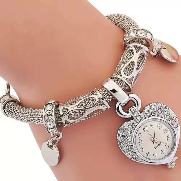 Love Ladies Bracelet Watch Silver