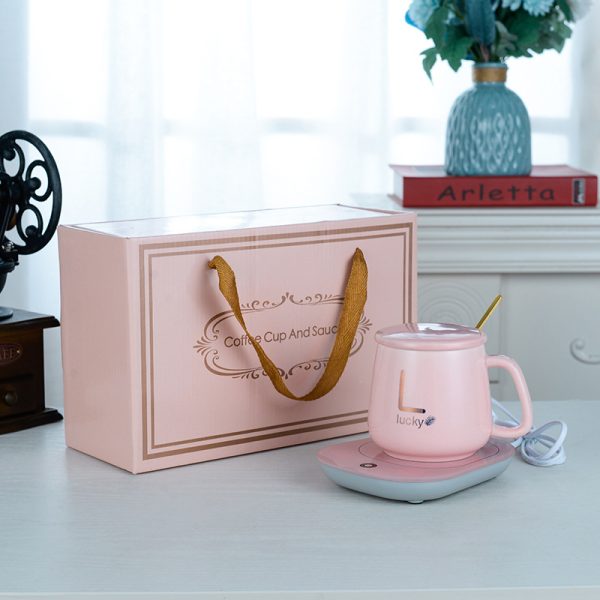 Pink Upgrade Intelligent Heating Ceramic Mug