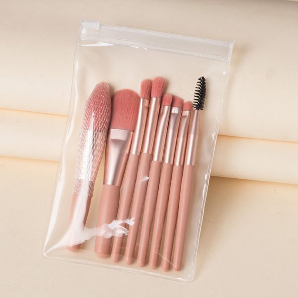 8pcs Cosmetic Markup Brush Pink