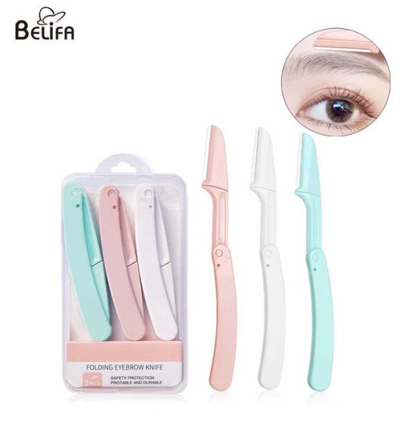 Foldable Eyebrow Razor In Pack