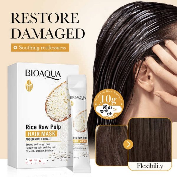 Bioaqua Rice Raw Pulp Hair Mask
