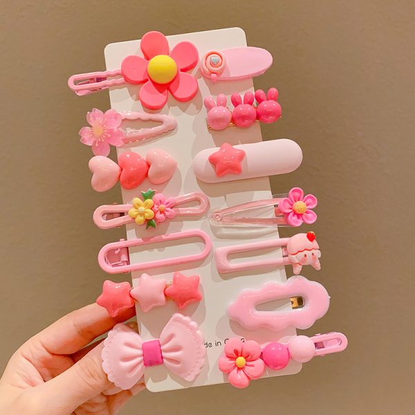 Amara Kids Hair Clip Pink 14pcs