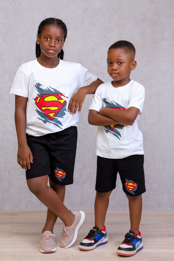Quality Unisex Superman Polo and Short