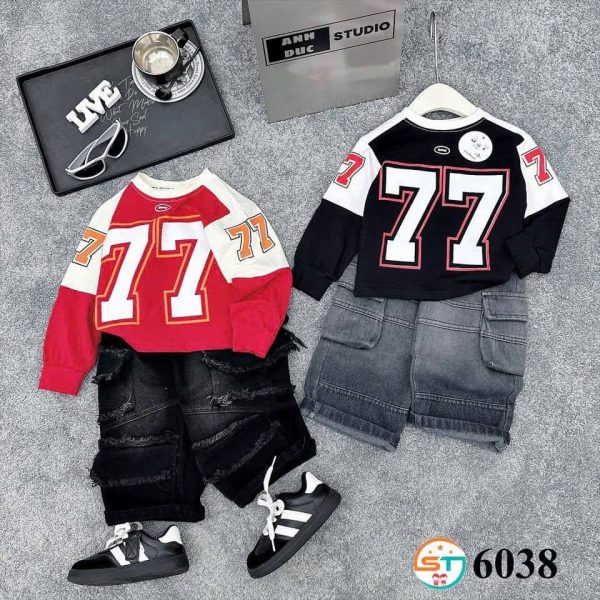 VIETNAM 77 LONG SLEEVE AND BAGGY JEAN BLACK