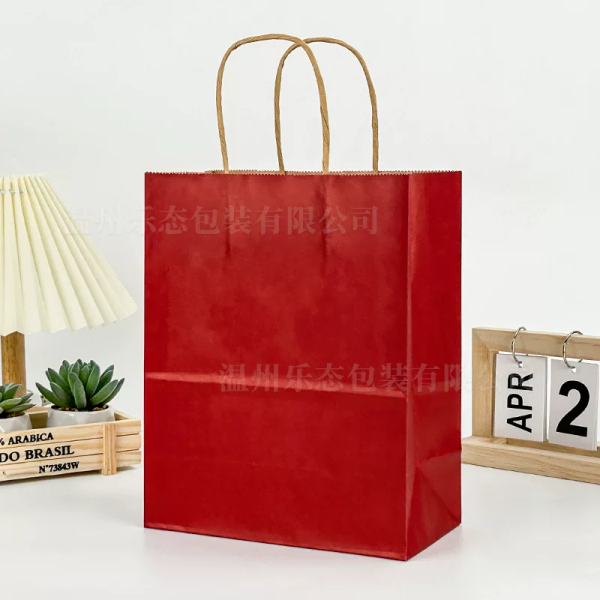 Kraft Paper Bag Red